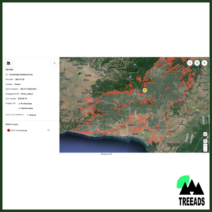 Platform for high-resolution rapid assessment of burnt areas